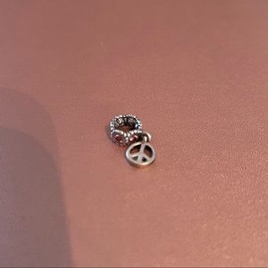 Peace Sign Pandora Charm (Retired)